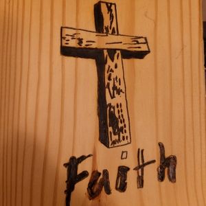 Faith woodburning